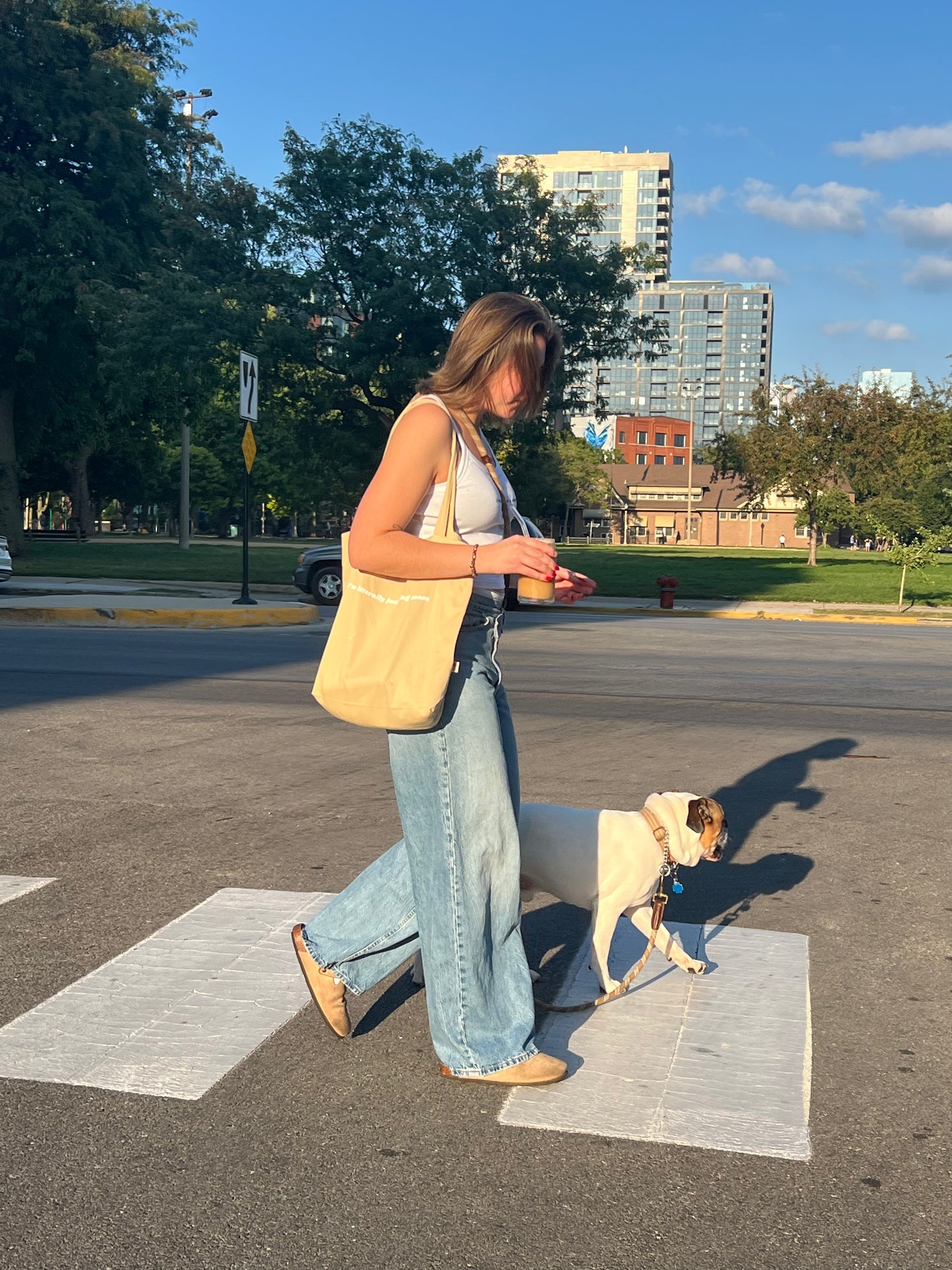 "I'm Literally Just A Dog Mom" Tote