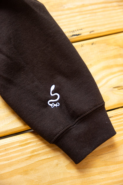 "Off Leash" Chocolate Brown Hoodie