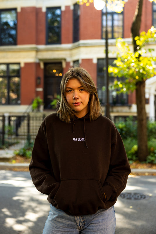 "Off Leash" Chocolate Brown Hoodie